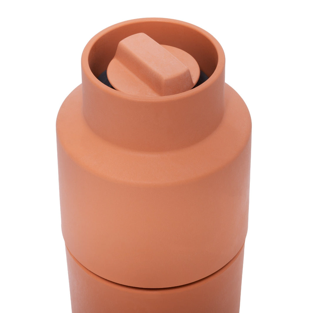 Top of Paprika-Colored Billund Grinder | CrushGrind® Denmark | Mills & Grinders @ Spice Craze®
