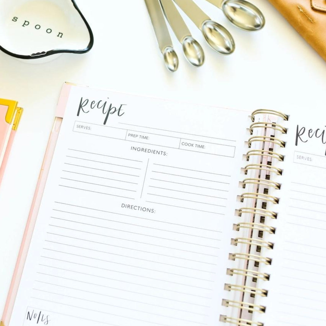 Recipe Page Inside the Keepsake Recipe Book | Paper Peony Press | Keeping It Pretty @ Spice Craze®