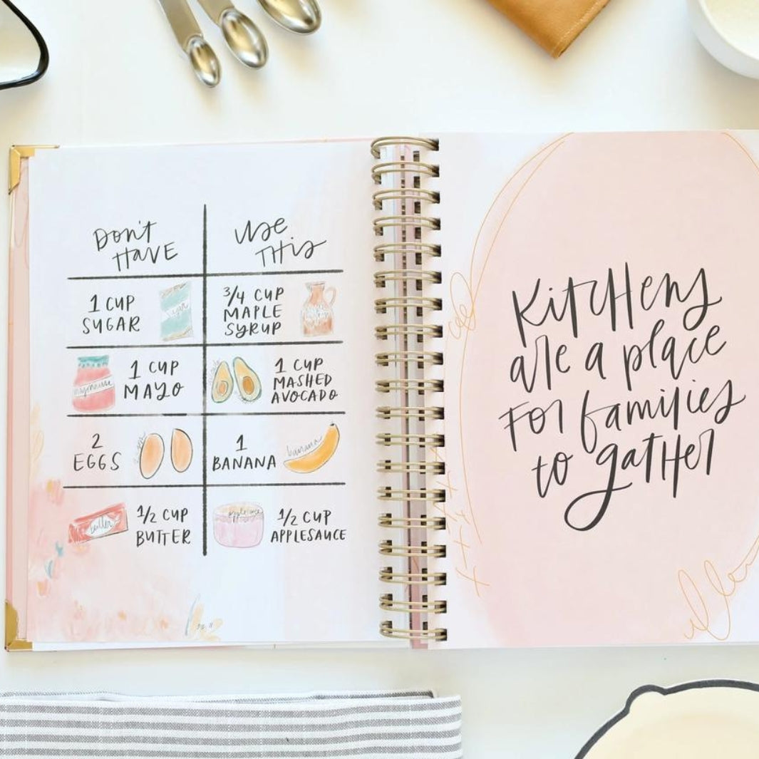 Substitution Chart Inside the Keepsake Recipe Book | Paper Peony Press | Keeping It Pretty @ Spice Craze®