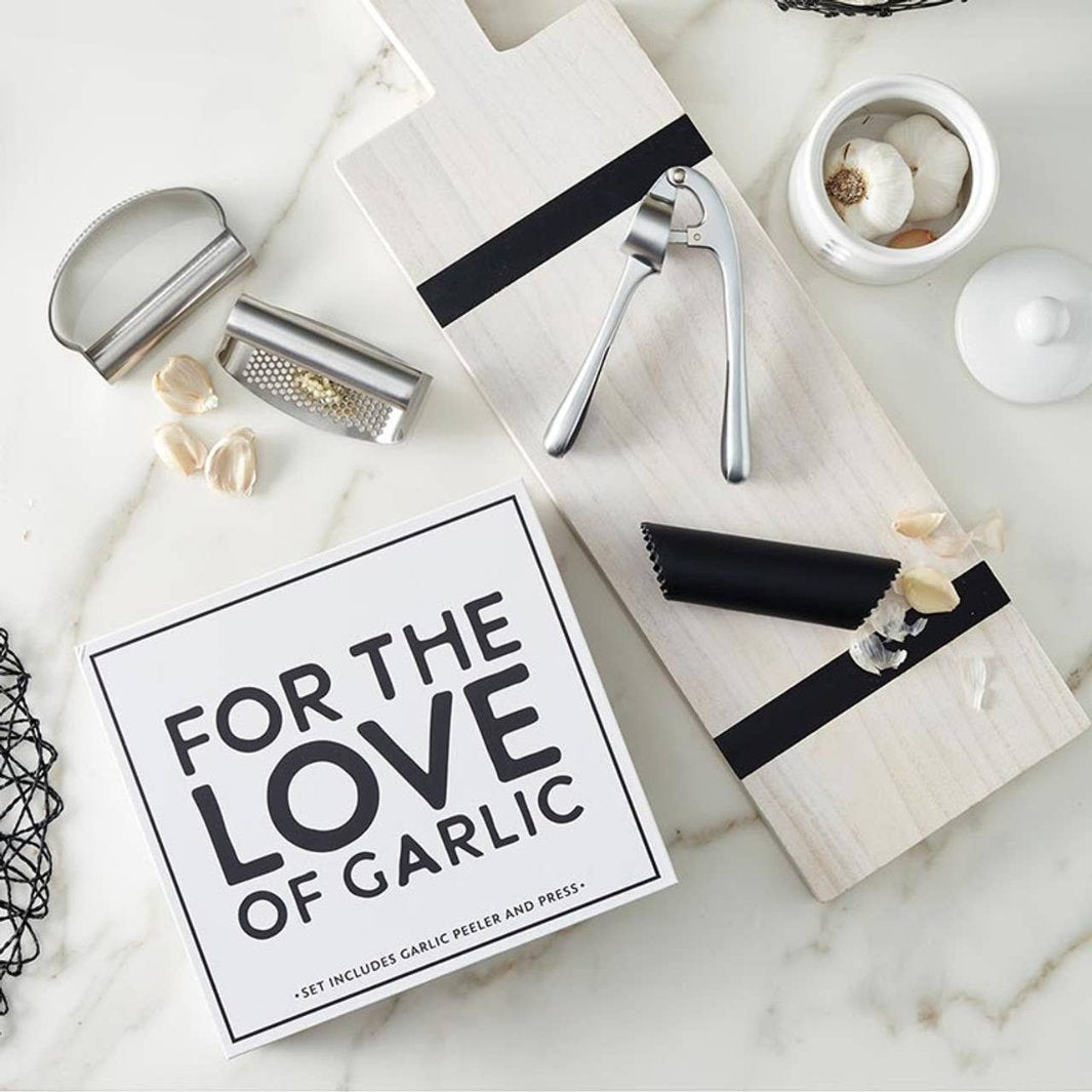 Garlic Lover Book Box - For the Love of Garlic in Action | Santa Barbara Design Studio™ | Prepping & Cooking @ Spice Craze®