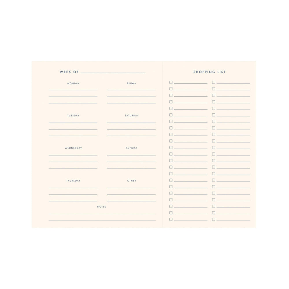 Planner Page of Weekly Eats Meal Planner, including Tear-Off Shopping List | Ruff House Print Shop | Keeping It Pretty @ Spice Craze®