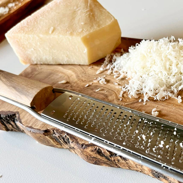Fine Grade Italian Stainless Steel and Olivewood Mandolin Paddle Grater | Verve Culture® | Stripping & Zesting @ Spice Craze®