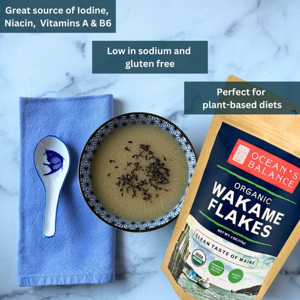 Organic Wakame Flakes and a Bowl of Miso Soup | Ocean's Balance | Umami Coast @ Spice Craze®