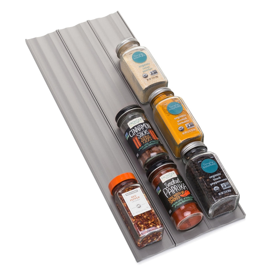 Gray YouCopia® SpiceLiner® 3-Pack with Spice Bottles | YouCopia® | Keeping It Pretty @ Spice Craze®