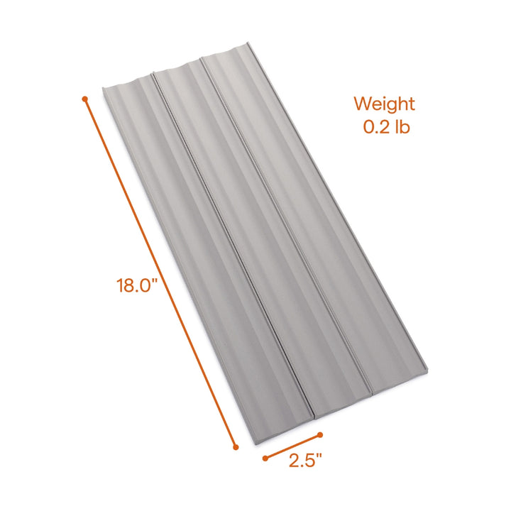 Dimensions of a Gray YouCopia® SpiceLiner® - 18.0" x 2.5" | YouCopia® | Keeping It Pretty @ Spice Craze®
