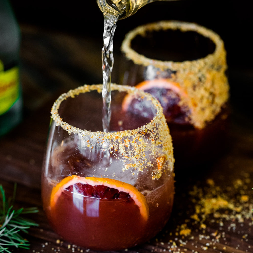 Orange Blossom Finishing Sugar Rimming Glasses of Sangria | Flouwer & Co.® | The Sweeter Side @ Spice Craze®