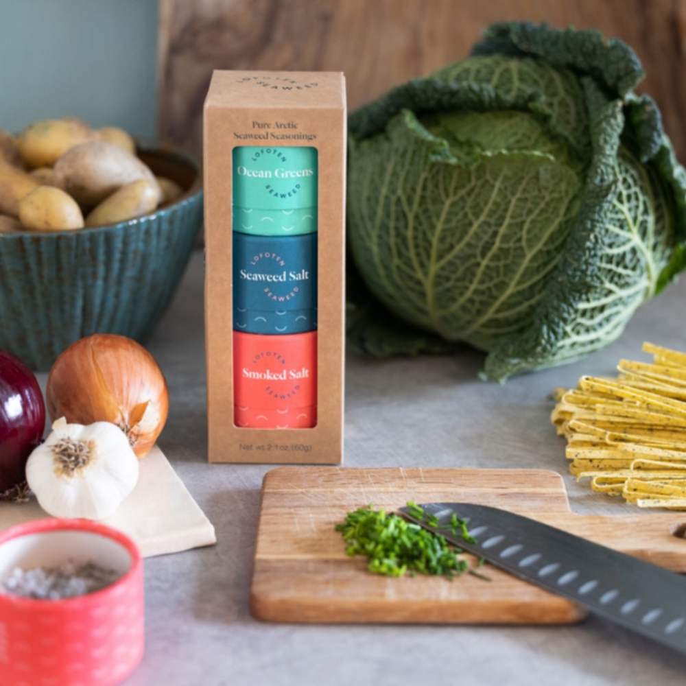 Norwegian Seaweed Seasonings 3-Pack - Arctic Ocean Greens, Arctic Seaweed Salt, and Smoked Seaweed Salt | Lofoten Seaweed | Umami Coast @ Spice Craze®
