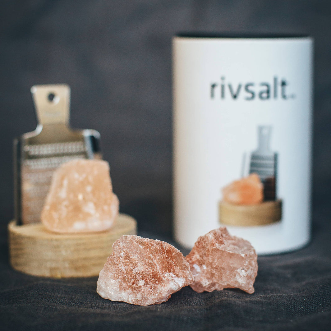 RIVSALT™ Original Himalayan Rock Salt Gift Set | RIVSALT™ Scandinavian design for foodies | Grate, Strip, & Zest @ Spice Craze®