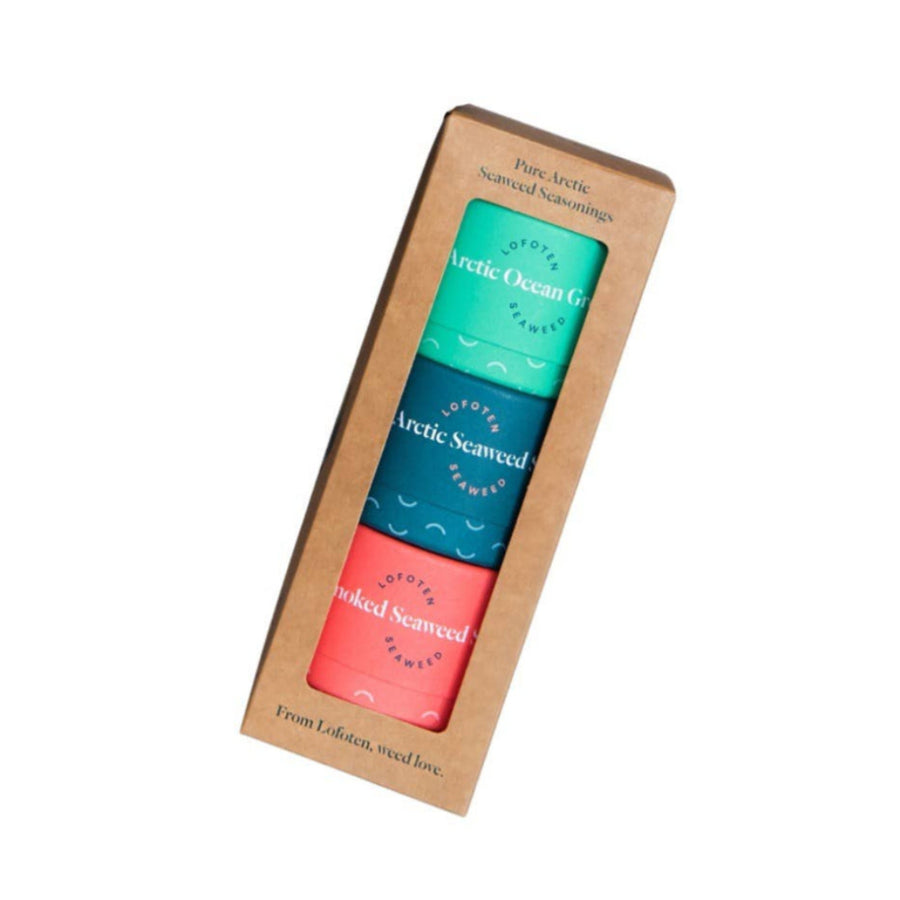 Norwegian Seaweed Seasonings 3-Pack - Arctic Ocean Greens, Arctic Seaweed Salt, and Smoked Seaweed Salt | Lofoten Seaweed | Umami Coast @ Spice Craze®