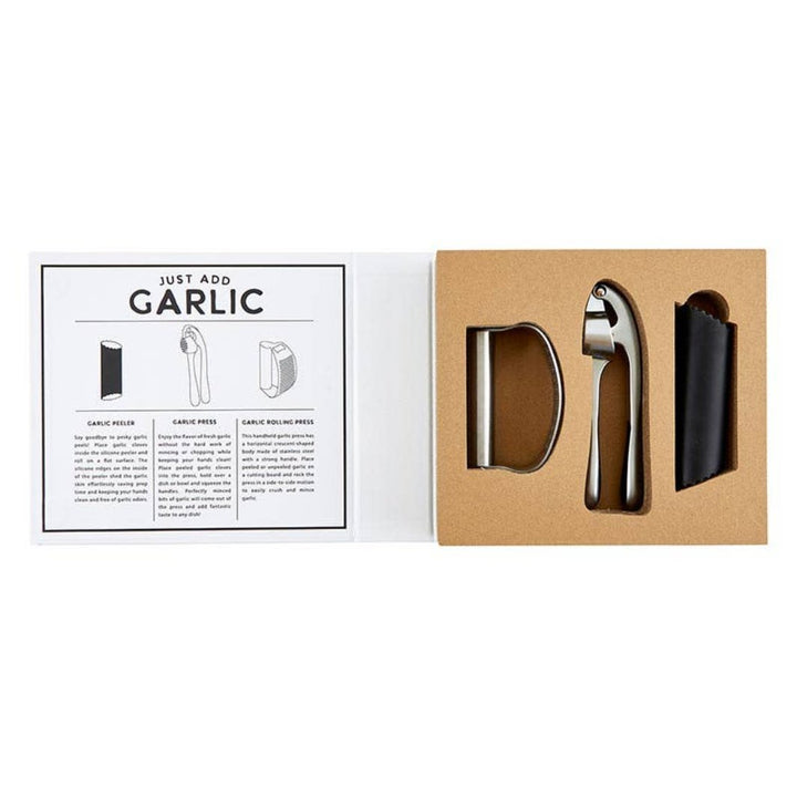 Inside of the Garlic Lover Book Box - For the Love of Garlic | Santa Barbara Design Studio™ | Prepping & Cooking @ Spice Craze®