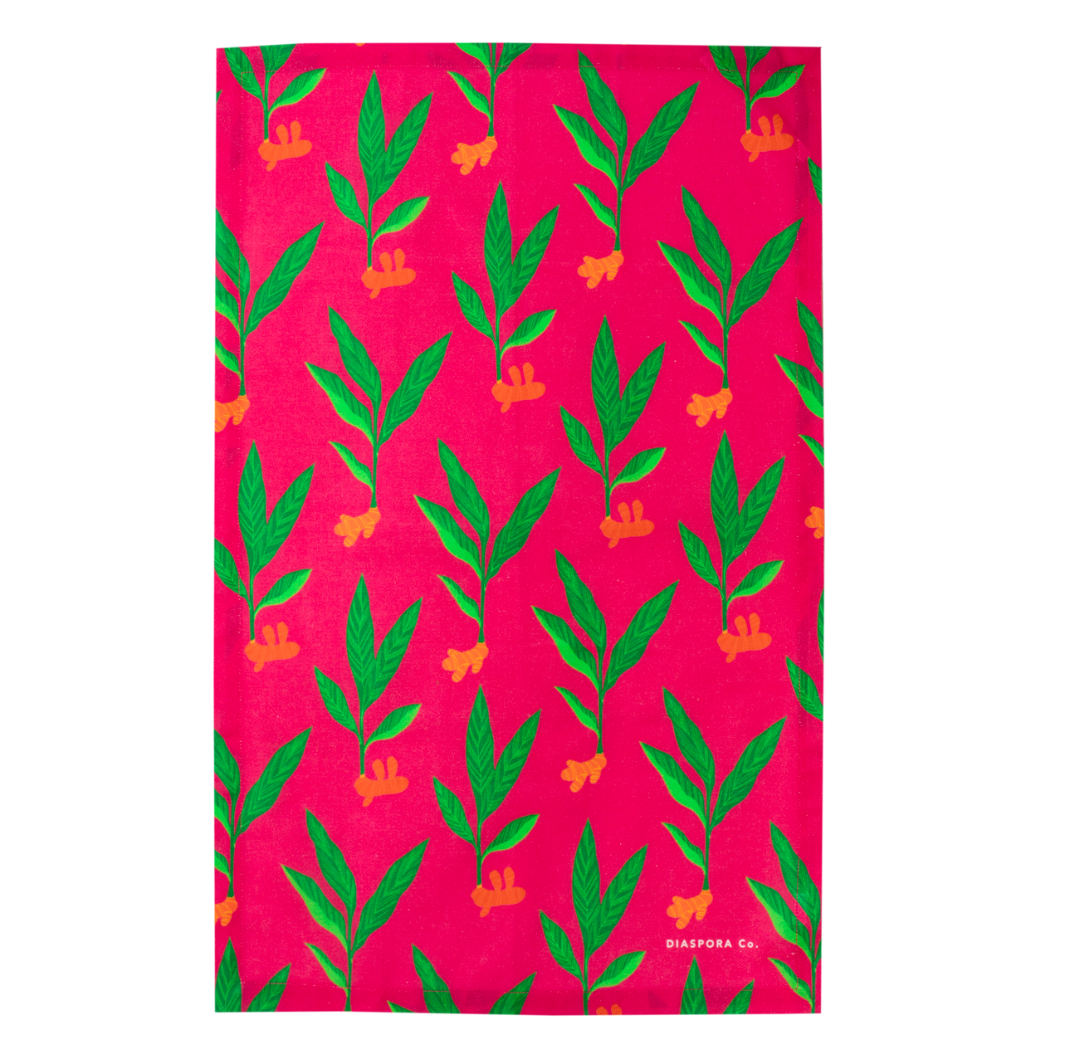 Pink Towel of the Spicy Dish Towel Trio | Diaspora Co. | Aprons & Linens @ Spice Craze®