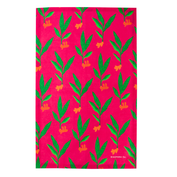 Pink Towel of the Spicy Dish Towel Trio | Diaspora Co. | Aprons & Linens @ Spice Craze®