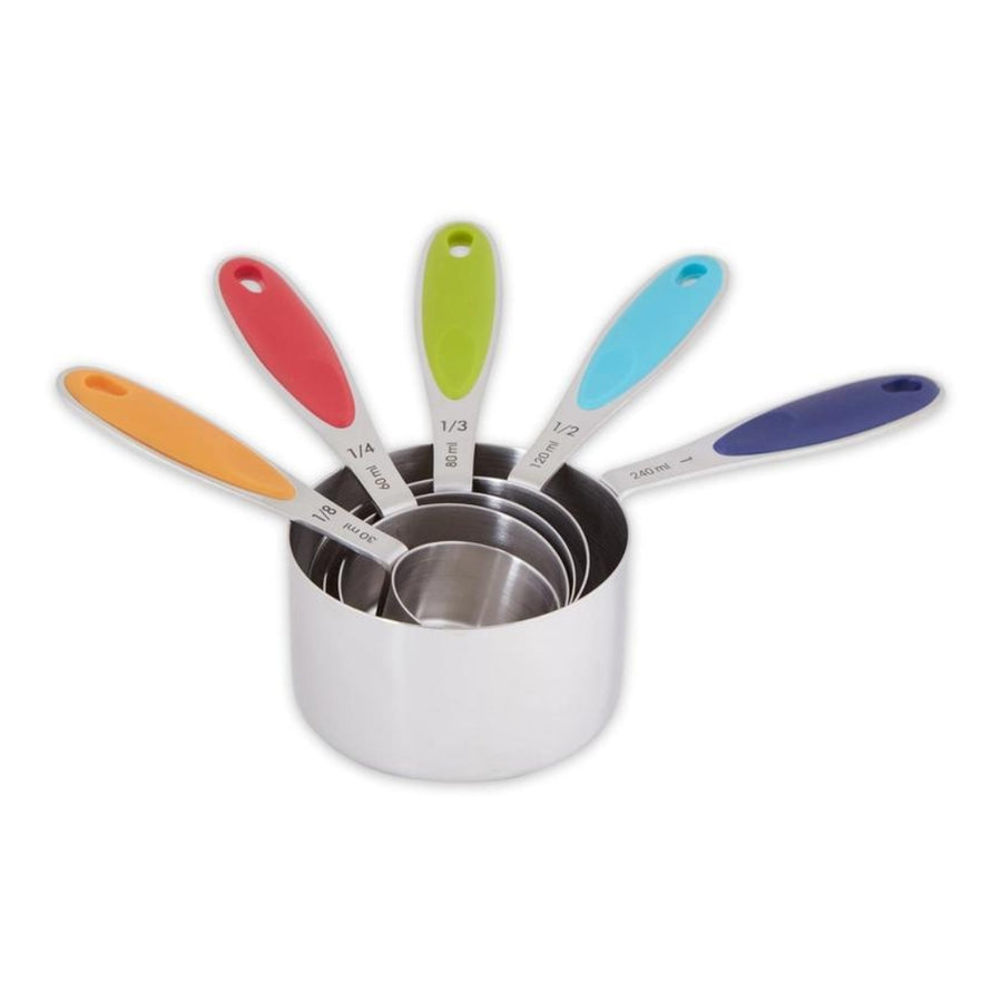 Colored-Handle Measuring Cups | Set of 5 | RSVP International | Measuring & Mixing @ Spice Craze®