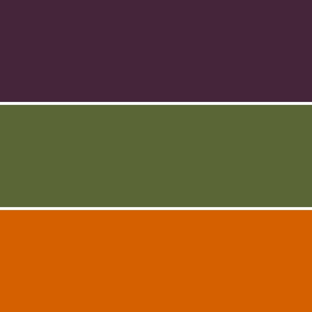 Spice Craze™ Label Colors - Eggplant, Olive Green, and Dark Orange