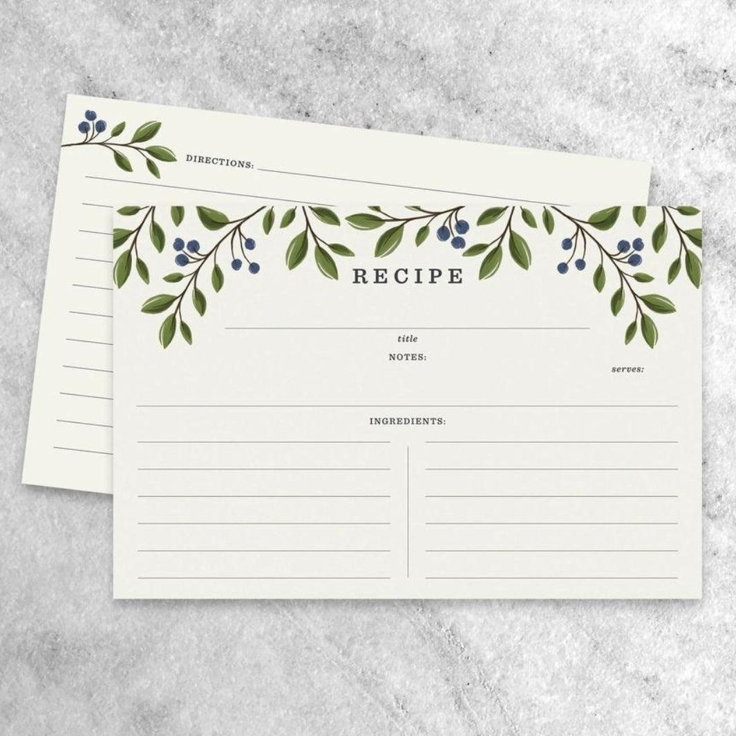 Wild Berries Recipe Cards - Boxed Set of 50 | Favorite Story® | Keeping It Pretty @ Spice Craze®