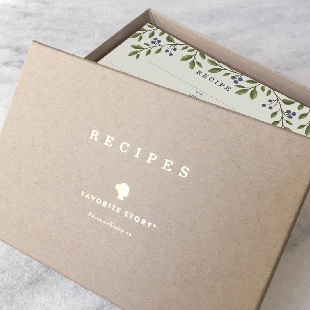 Wild Berries Recipe Cards - Boxed Set of 50 in their Box | Favorite Story® | Keeping It Pretty @ Spice Craze®