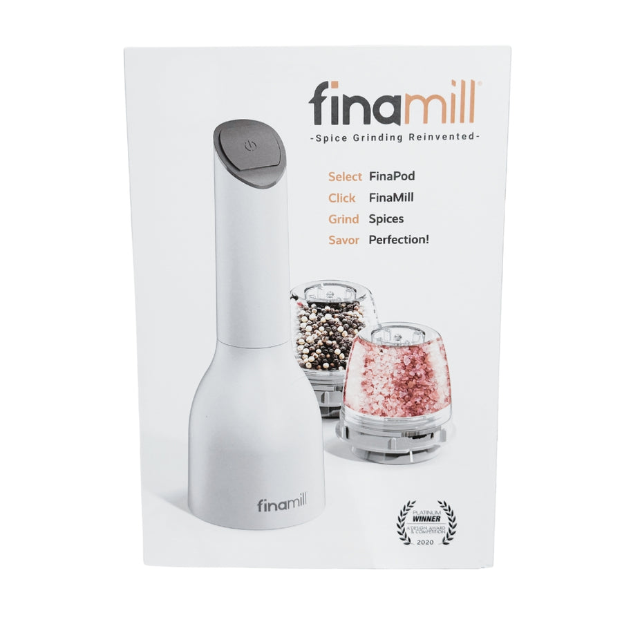 FinaMill® Classic Set - One Grinder and Two Pods - Front of Box | FinaMill® | Mills & Grinders @ Spice Craze®