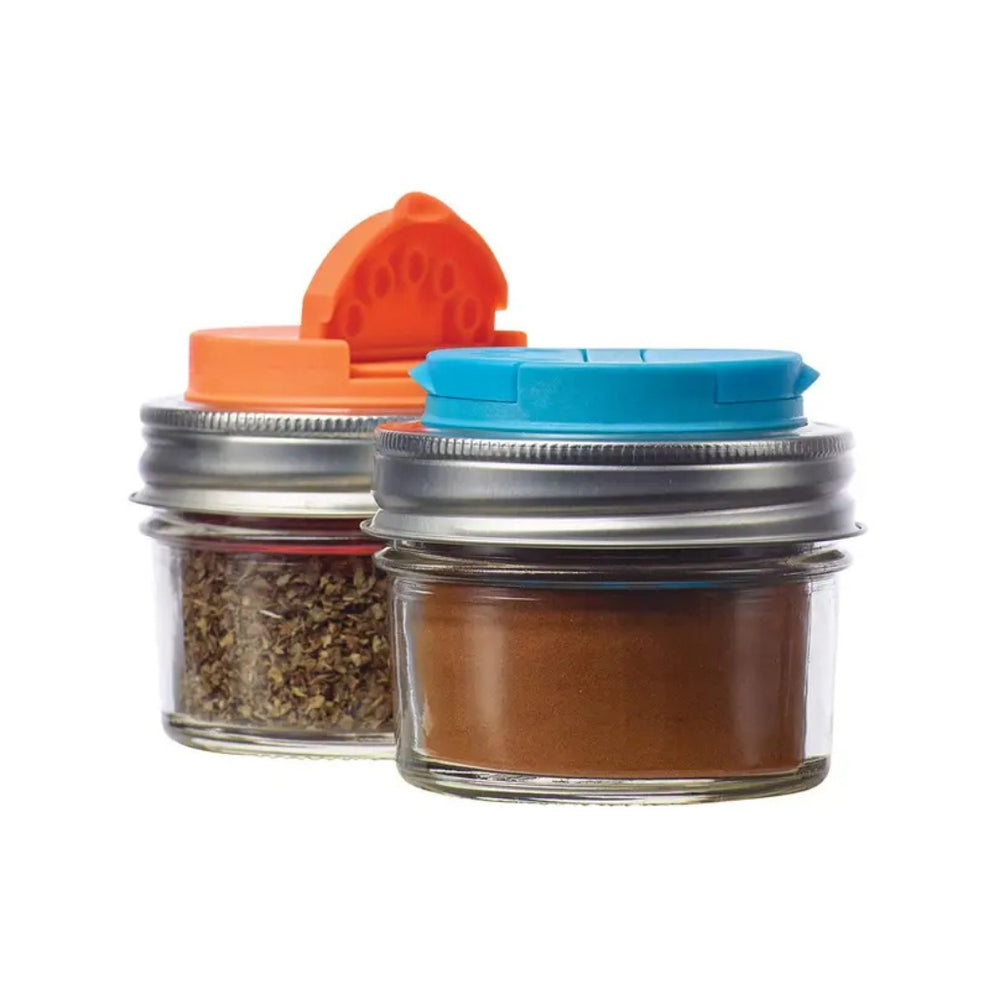 Orange and Blue Jarware™ Spice Lids | Fox Run Brands™ | Keeping It Pretty @ Spice Craze®