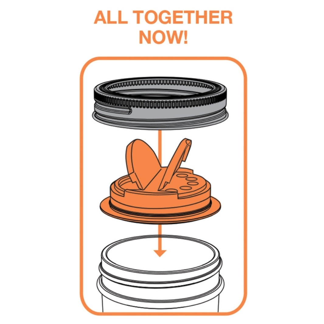 How to Put Together the Orange and Blue Jarware™ Spice Lids | Fox Run Brands™ | Keeping It Pretty @ Spice Craze®