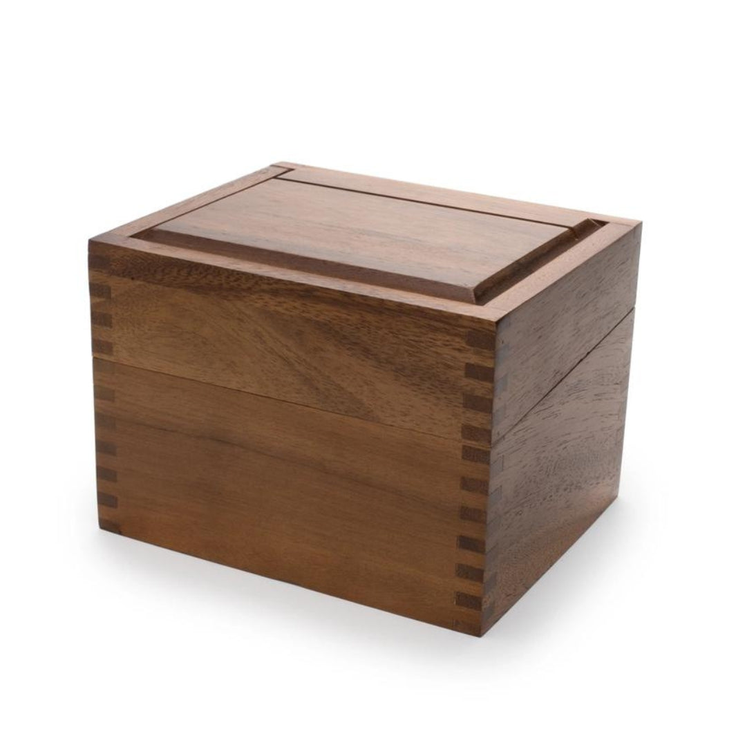 Acacia Wood Recipe Box | Ironwood™ by Fox Run Brands™ | Keeping It Pretty @ Spice Craze®