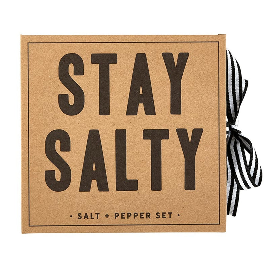 Stay Salty - Rose Gold-Colored Salt + Pepper Set | Santa Barbara Design Studio™ | Mills & Grinders @ Spice Craze®