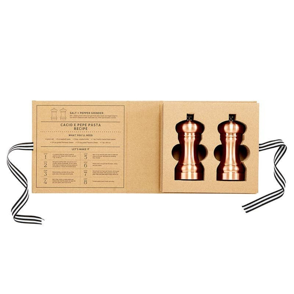 Stay Salty - Rose Gold-Colored Salt + Pepper Set | Santa Barbara Design Studio™ | Mills & Grinders @ Spice Craze®