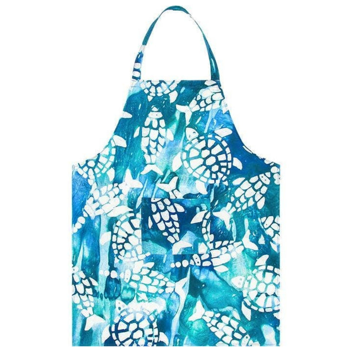 100% Organic Cotton Fishy Turtles Apron | Global Mamas® | Aprons & Linens @ Spice Craze®