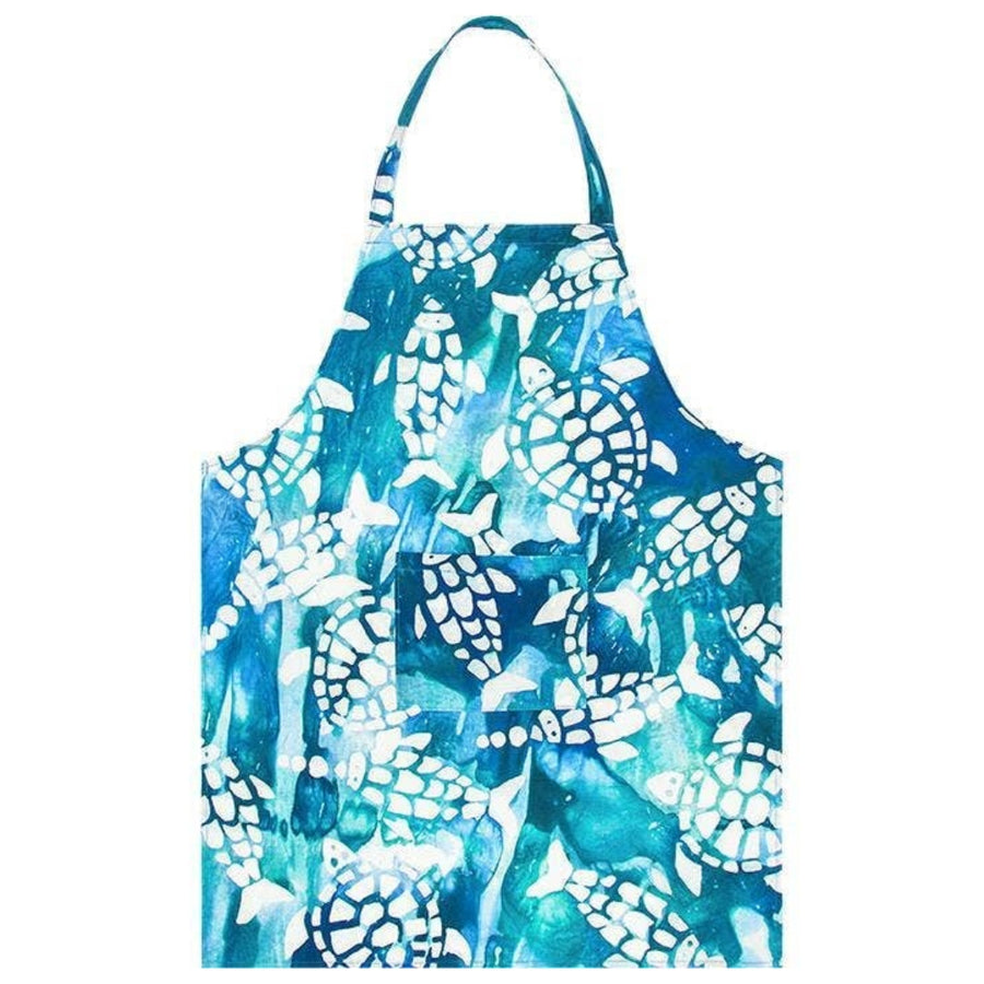 100% Organic Cotton Fishy Turtles Apron | Global Mamas® | Aprons & Linens @ Spice Craze®