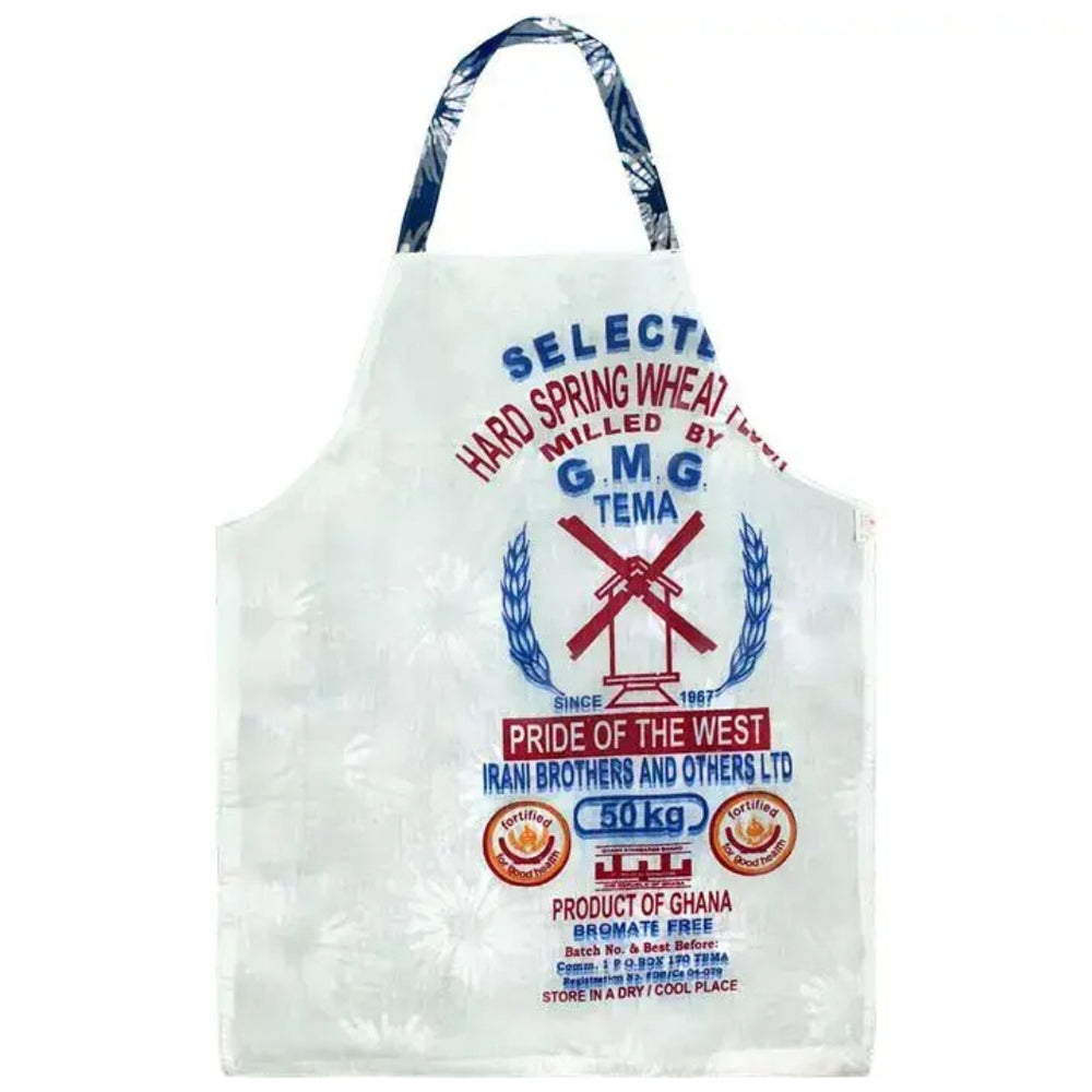 100% Organic Cotton Flour Sack Side of Fishy Turtles Apron | Global Mamas® | Aprons & Linens @ Spice Craze®
