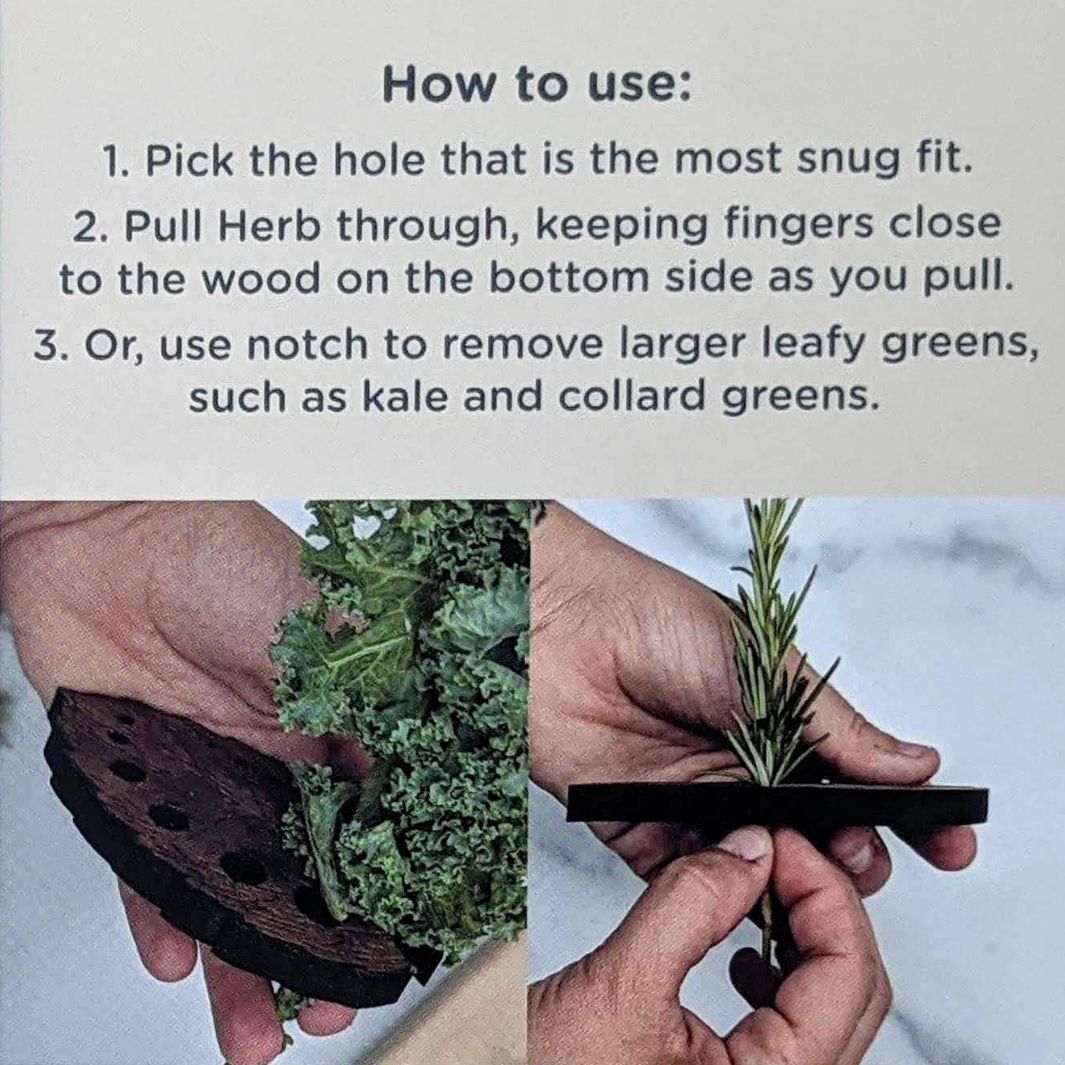 How to Use Classic Leaf and Modern Solid Cherry Herb Strippers | North To South Designs | Grate, Strip, & Zest @ Spice Craze®