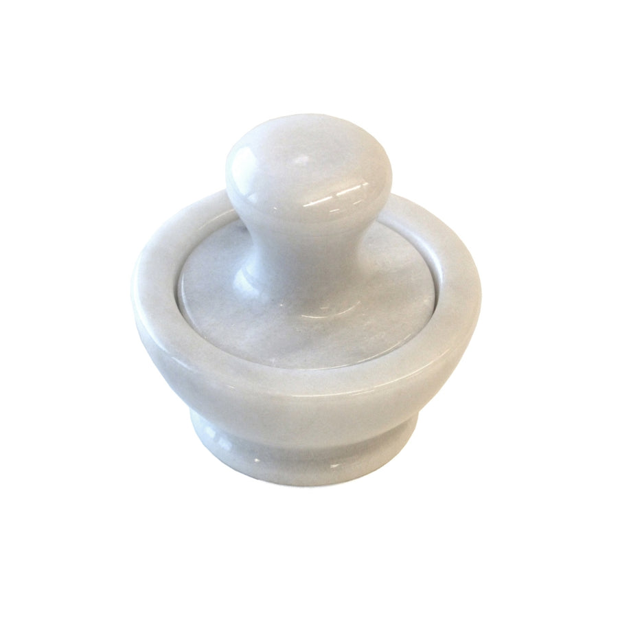 White Marble Spice Grinder | RSVP International | Mortars @ Pestles @ Spice Craze®