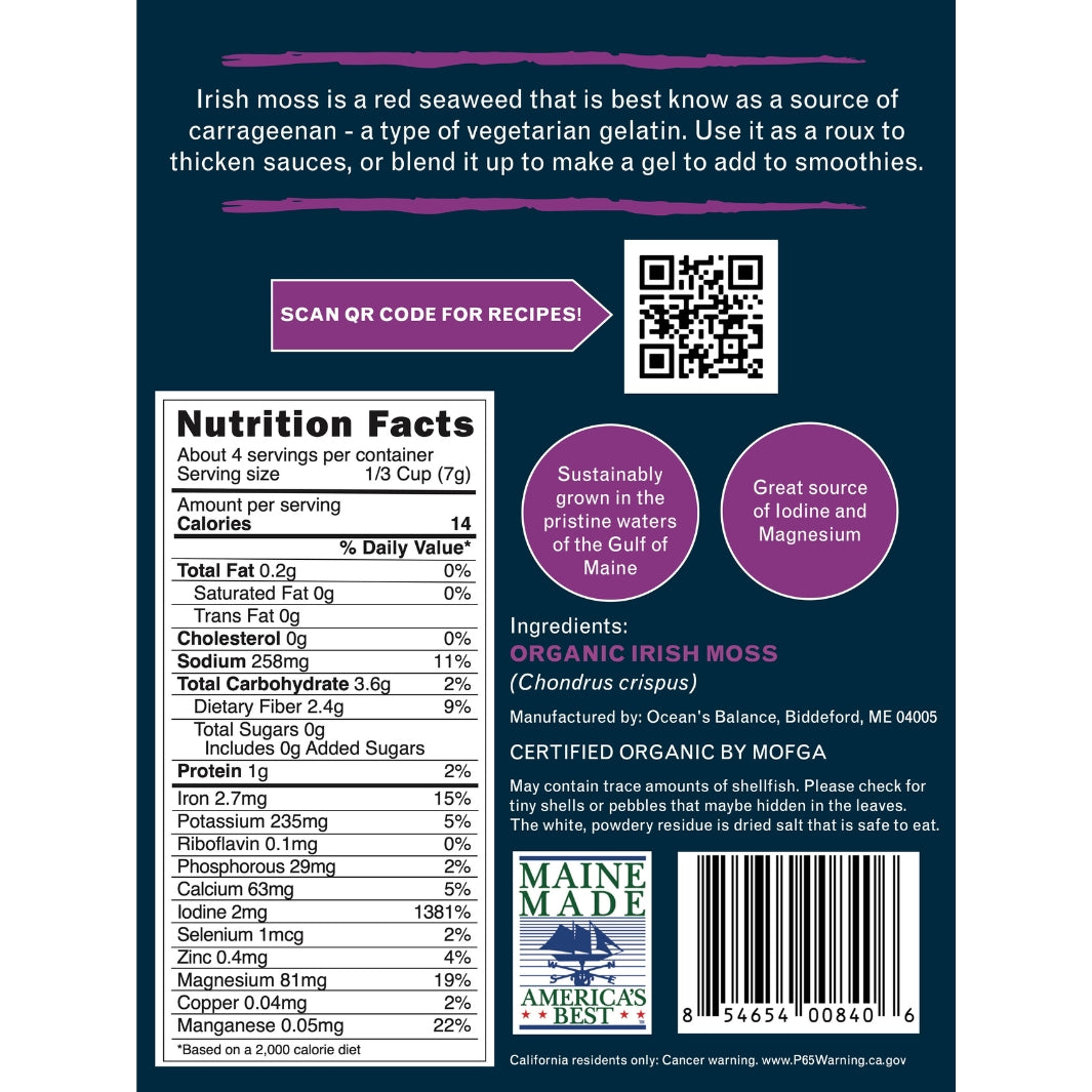 Organic Irish Moss | Ocean's Balance | Umami Coast @ Spice Craze®