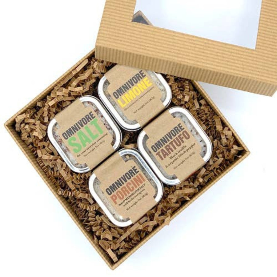 Savory Salt Quartet Gift Set | OMNIVORE LLC | Specialty Salts @ Spice Craze®