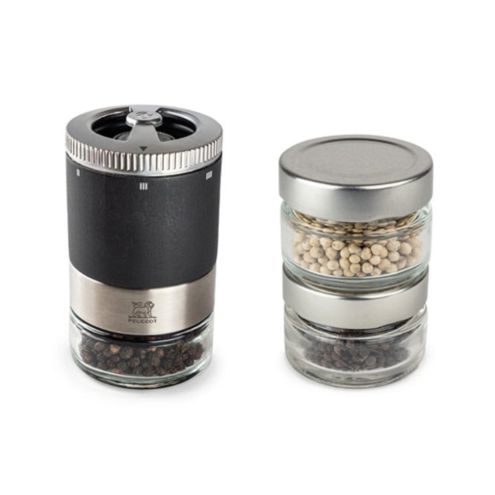 Maestro Pepper Bar Pepper MIll and Glass Jars | Peugeot Saveurs | Mills & Grinders @ Spice Craze®