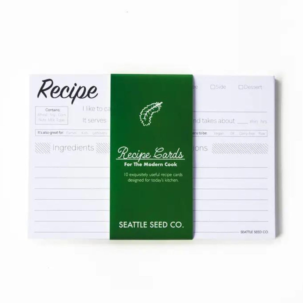 Modern Recipe Cards | Seattle Seed Co. | Keeping It Pretty @ Spice Craze®