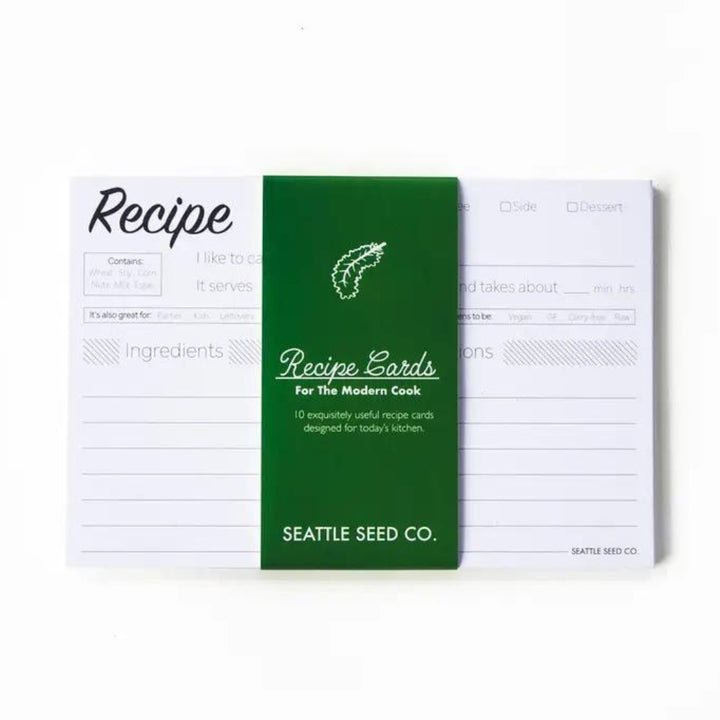Modern Recipe Cards | Seattle Seed Co. | Keeping It Pretty @ Spice Craze®