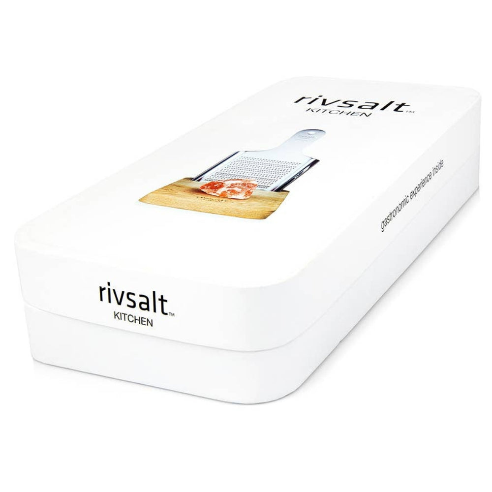Gift Box of RIVSALT™ Large Himalayan Rock Salt Gift Set | RIVSALT™ Scandinavian design for foodies | Grate, Strip, & Zest @ Spice Craze®