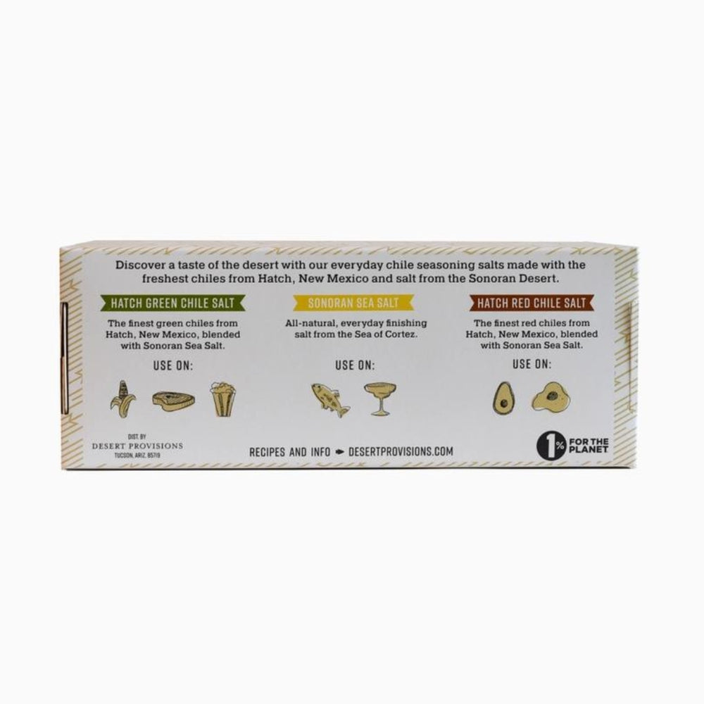 Back of Gift Box for Sonoran Sampler Gift Set | Desert Provisions @ Spice Craze®