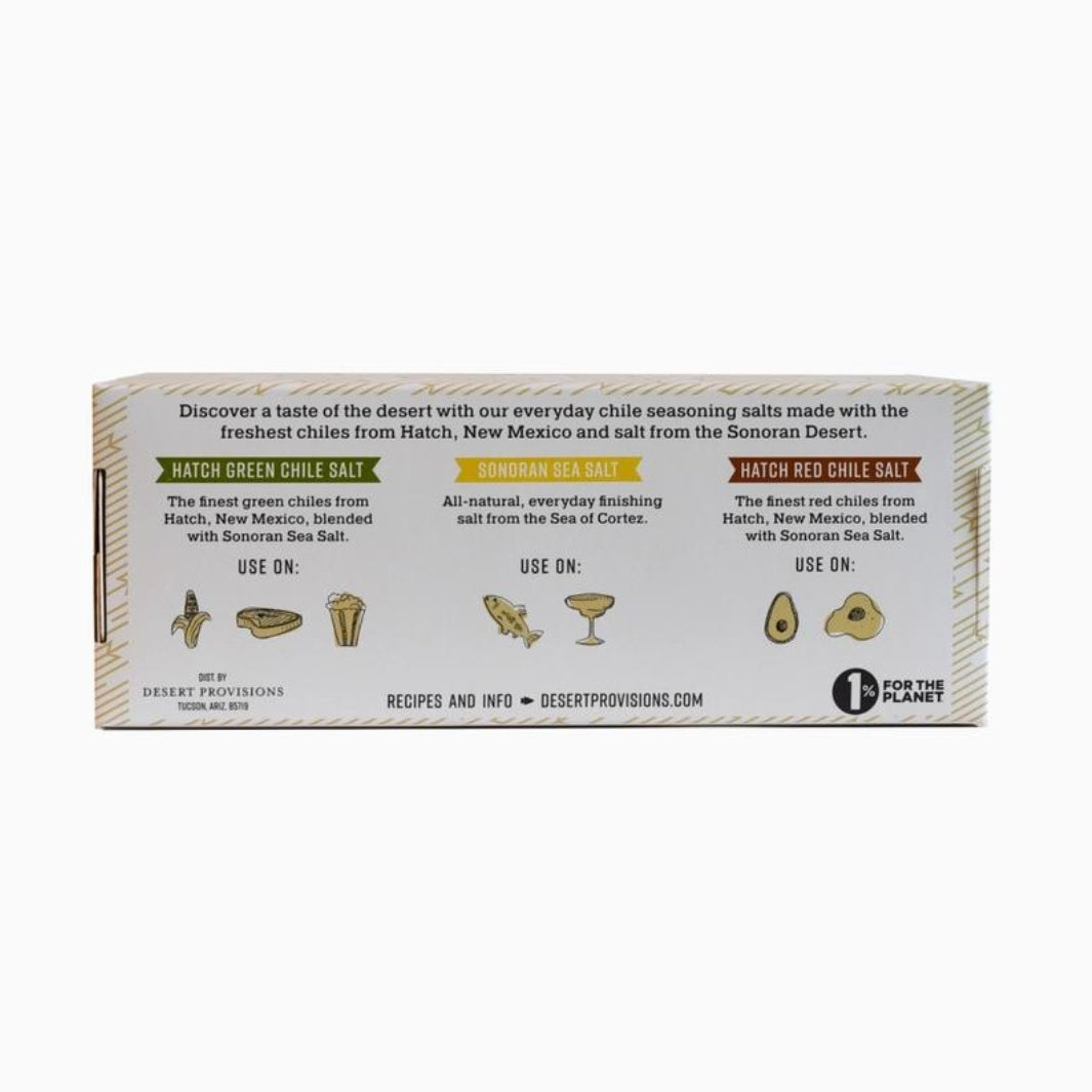 Back of Gift Box for Sonoran Sampler Gift Set | Desert Provisions @ Spice Craze®