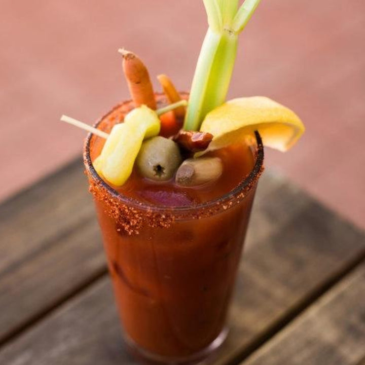 Bloody Mary with a Hatch Red Chile Salt Rim | Desert Provisions @ Spice Craze®