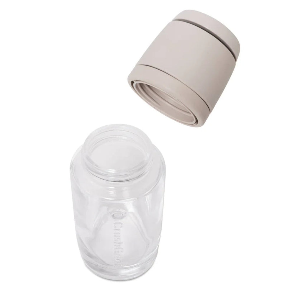 Off-White-Colored Vaasa Spice Grinder with its Lid Off | CrushGrind® Denmark | Mills & Grinders @ Spice Craze®
