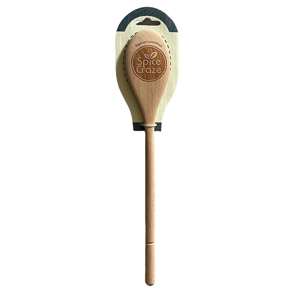 Wooden Spoon with Spice Craze® Logo | Measuring & Mixing and Merch @ Spice Craze®