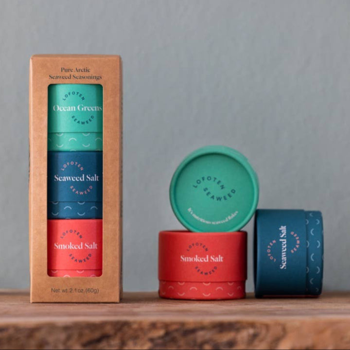 Norwegian Seaweed Seasonings 3-Pack - Arctic Ocean Greens, Arctic Seaweed Salt, and Smoked Seaweed Salt | Lofoten Seaweed | Umami Coast @ Spice Craze®