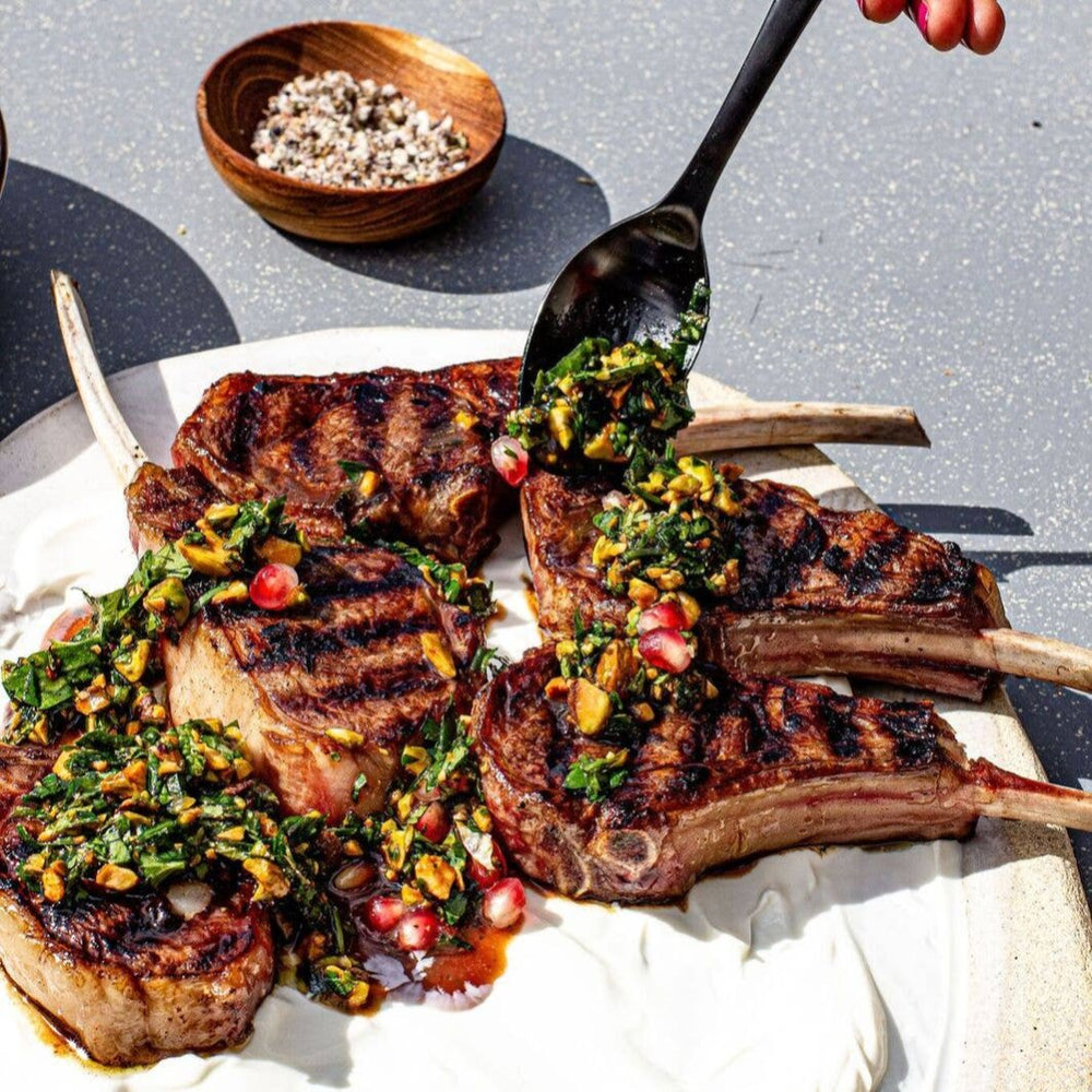 Pork Chop Recipe from the California Date Cookbook | Just Date | Cookbooks @ Spice Craze®