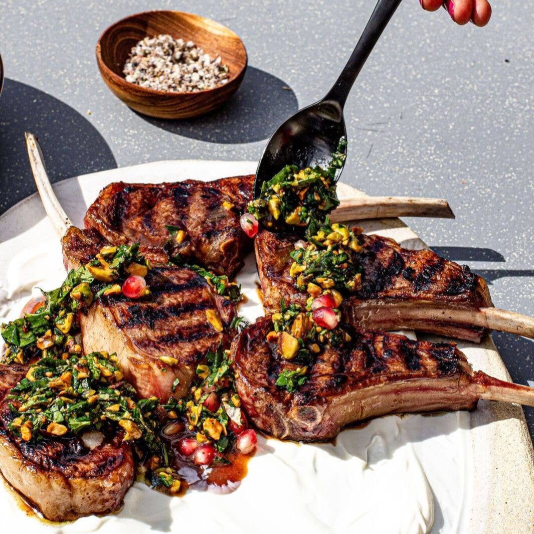 Pork Chop Recipe from the California Date Cookbook | Just Date | Cookbooks @ Spice Craze®