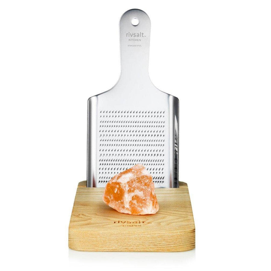 RIVSALT™ Large Himalayan Rock Salt Gift Set | RIVSALT™ Scandinavian design for foodies | Grate, Strip, & Zest @ Spice Craze®