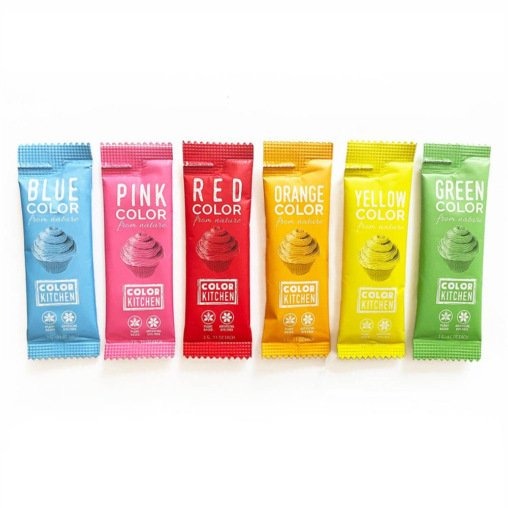 Blue, Pink, Red, Orange, Yellow, and Green Plant-Based Food Colors | ColorKitchen | Awesome Extras @ Spice Craze®