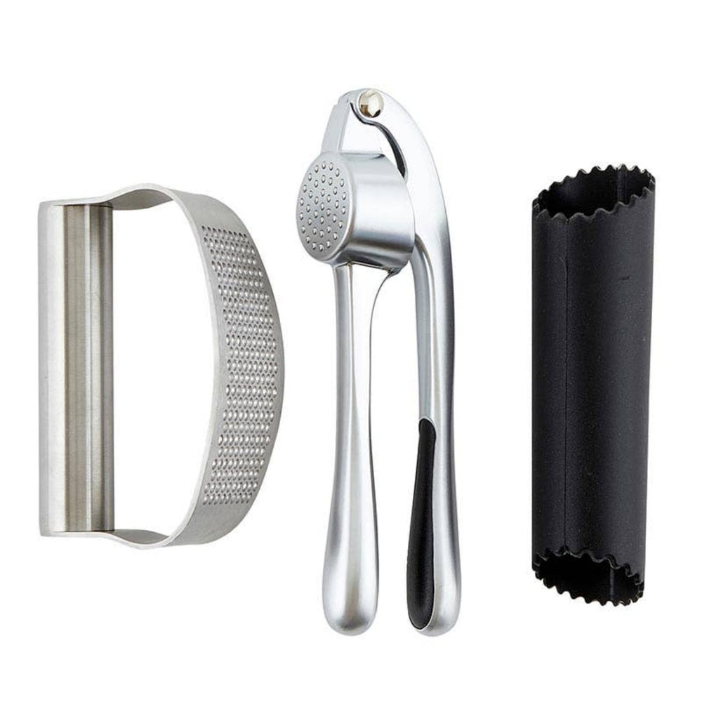 Rolling Garlic Press, Garlic Press, and Garlic Peeler from the Garlic Lover Book Box - For the Love of Garlic | Santa Barbara Design Studio™ | Prepping & Cooking @ Spice Craze®
