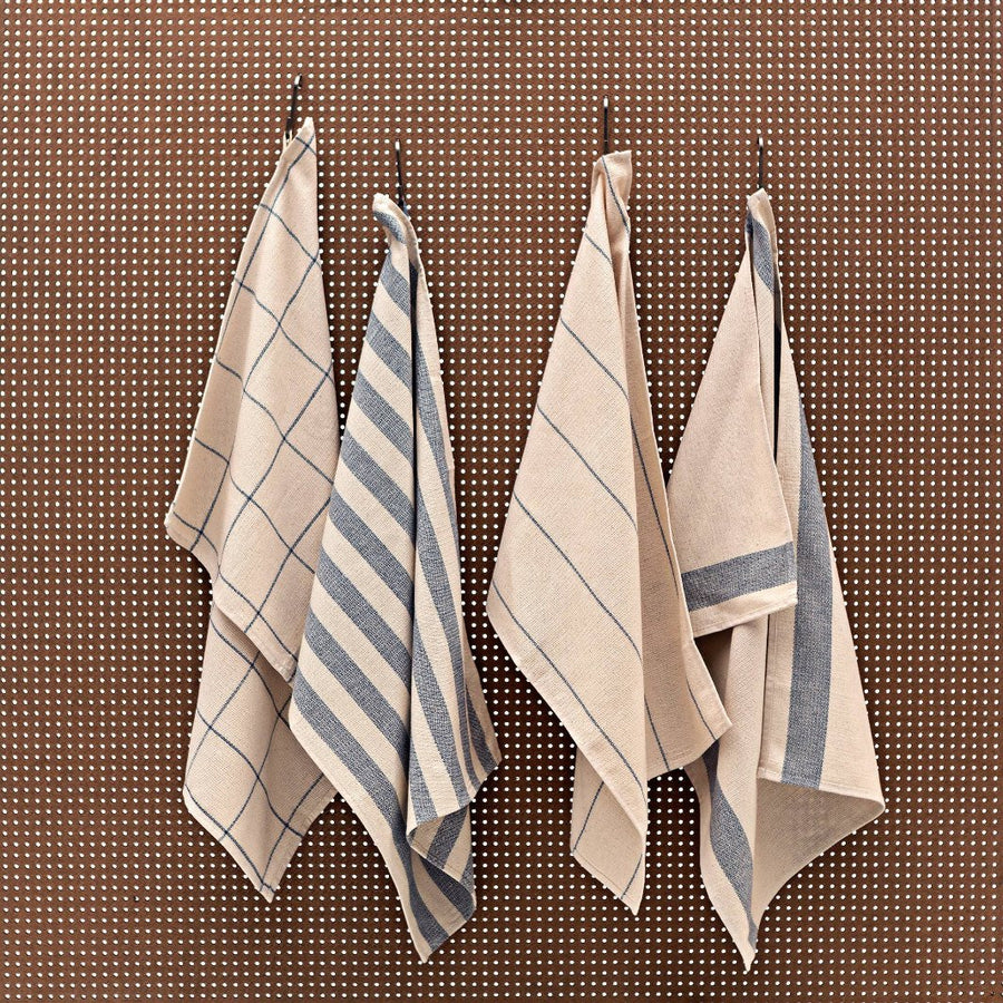 Set of Four (4) Upcycled Cotton Kitchen Towels | MEEMA | Aprons & Linens @ Spice Craze®