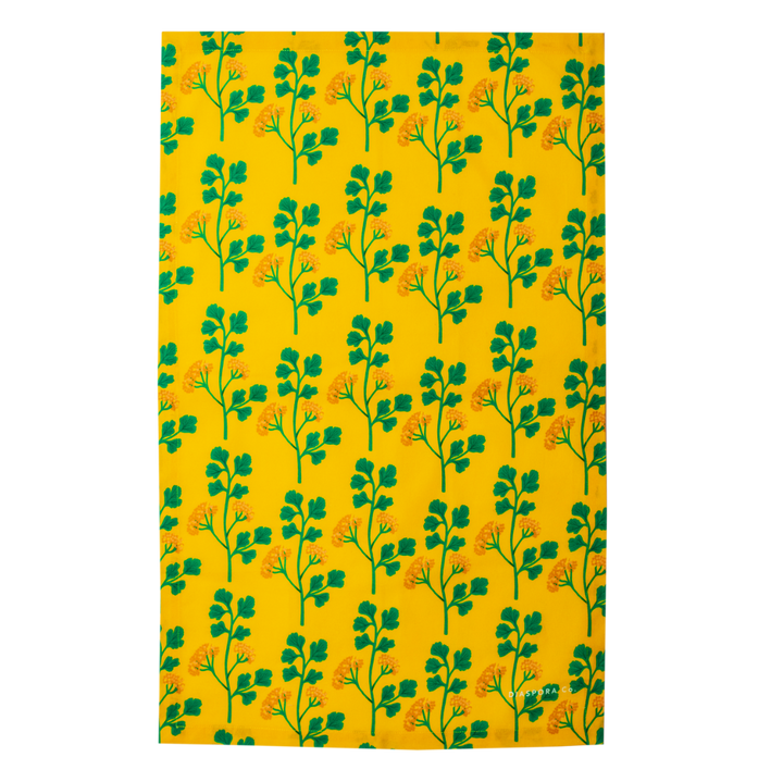 Yellow Towel of the Spicy Dish Towel Trio | Diaspora Co. | Aprons & Linens @ Spice Craze®